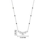 Load image into Gallery viewer, half-carat-five-stone-diamond-spaced-out-mangalsutra-necklace-in-white-gold-mgs11130angle1-0.50ct-nl-wg-hw.jpg?v=1777281115