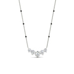Load image into Gallery viewer, half-carat-five-stone-diamond-spaced-out-mangalsutra-necklace-in-white-gold-mgs11130angle3-0.50ct-nl-wg.jpg?v=1777281115
