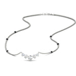 Load image into Gallery viewer, half-carat-five-stone-diamond-spaced-out-mangalsutra-necklace-in-white-gold-mgs11130sleep-0.50ct-nl-wg.jpg?v=1777281115