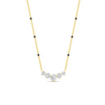 Load image into Gallery viewer, half-carat-five-stone-diamond-spaced-out-mangalsutra-necklace-in-yellow-gold-mgs11130angle1-0.50ct-nl-yg.jpg?v=1777281115