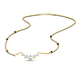 Load image into Gallery viewer, half-carat-five-stone-diamond-spaced-out-mangalsutra-necklace-in-yellow-gold-mgs11130sleep-0.50ct-nl-yg.jpg?v=1777281115