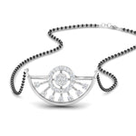 Load image into Gallery viewer, Half Circle Modern Diamond Mangalsutra