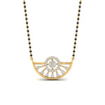 Load image into Gallery viewer, Half Circle Modern Diamond Mangalsutra