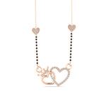 Load image into Gallery viewer, Heart and Crown Diamond Mangalsutra