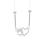 Load image into Gallery viewer, Heart and Crown Diamond Mangalsutra