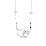 Load image into Gallery viewer, Heart and Crown Diamond Mangalsutra