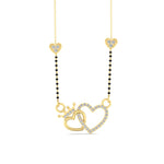 Load image into Gallery viewer, Heart and Crown Diamond Mangalsutra