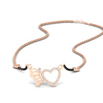 Load image into Gallery viewer, Heart Butterfly Modern Mangalsutra