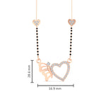 Load image into Gallery viewer, Heart Butterfly Modern Mangalsutra