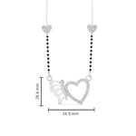 Load image into Gallery viewer, Heart Butterfly Modern Mangalsutra