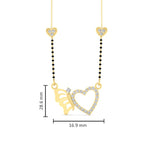 Load image into Gallery viewer, Heart Butterfly Modern Mangalsutra