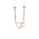 Load image into Gallery viewer, Heart Circle Diamond Mangalsutra