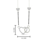 Load image into Gallery viewer, Heart Circle Diamond Mangalsutra