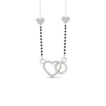 Load image into Gallery viewer, Heart Circle Diamond Mangalsutra