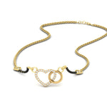 Load image into Gallery viewer, Heart Circle Diamond Mangalsutra