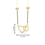 Load image into Gallery viewer, Heart Circle Diamond Mangalsutra
