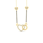 Load image into Gallery viewer, Heart Circle Diamond Mangalsutra