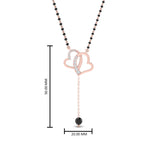 Load image into Gallery viewer, 1/4 Carat Heart Diamond Mangalsutra Necklace