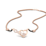 Load image into Gallery viewer, Heart Infinity Diamond Mangalsutra