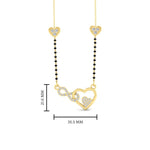 Load image into Gallery viewer, Heart Infinity Diamond Mangalsutra