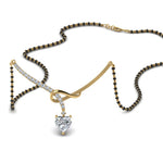 Load image into Gallery viewer, Heart Diamond Drop Mangalsutra Pendant