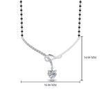Load image into Gallery viewer, Heart Diamond Drop Mangalsutra Pendant