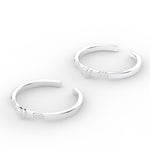Load image into Gallery viewer, Heart Shaped Beaded Toe Ring