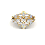 Load image into Gallery viewer, Illusion Set Pear Diamond Cocktail Diamond Ring
