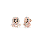 Load image into Gallery viewer, Impon Floral Stud Diamond Earrings