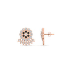Load image into Gallery viewer, Impon Floral Stud Diamond Earrings