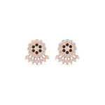 Load image into Gallery viewer, Impon Floral Stud Diamond Earrings