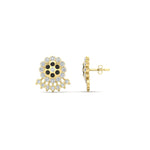 Load image into Gallery viewer, Impon Floral Stud Diamond Earrings