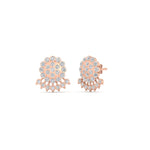 Load image into Gallery viewer, Impon Floral Stud Diamond Earrings