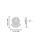 Load image into Gallery viewer, Impon Floral Stud Diamond Earrings