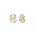Load image into Gallery viewer, Impon Floral Stud Diamond Earrings