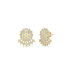Load image into Gallery viewer, Impon Floral Stud Diamond Earrings
