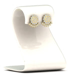 Load image into Gallery viewer, Impon Floral Stud Diamond Earrings