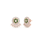 Load image into Gallery viewer, Impon Floral Stud Diamond Earrings