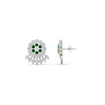 Load image into Gallery viewer, Impon Floral Stud Diamond Earrings