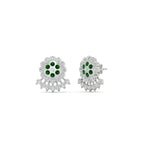 Load image into Gallery viewer, Impon Floral Stud Diamond Earrings