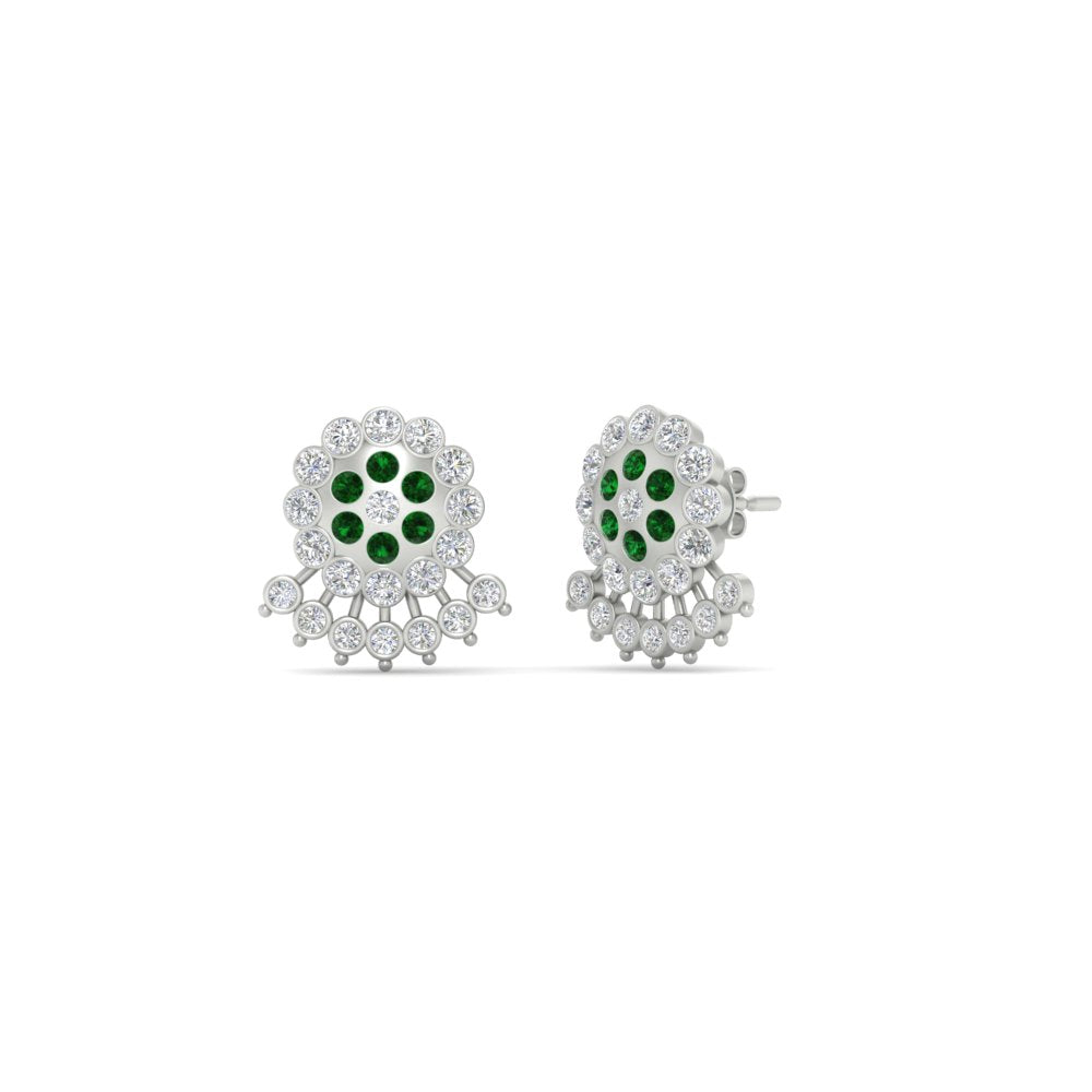 Impon Floral Stud Diamond Earrings