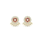 Load image into Gallery viewer, Impon Floral Stud Diamond Earrings