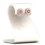 Load image into Gallery viewer, Impon Floral Stud Diamond Earrings