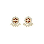 Load image into Gallery viewer, Impon Floral Stud Diamond Earrings