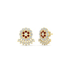 Load image into Gallery viewer, Impon Floral Stud Diamond Earrings