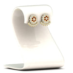 Load image into Gallery viewer, Impon Floral Stud Diamond Earrings