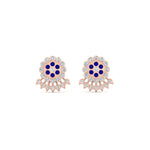 Load image into Gallery viewer, Impon Floral Stud Diamond Earrings