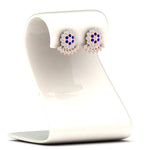 Load image into Gallery viewer, Impon Floral Stud Diamond Earrings