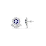 Load image into Gallery viewer, Impon Floral Stud Diamond Earrings