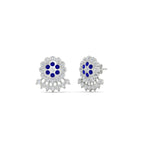 Load image into Gallery viewer, Impon Floral Stud Diamond Earrings